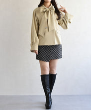 画像をギャラリービューアに読み込む, リボンタイ付きブルゾン/TT618502
