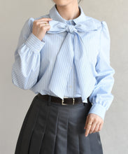 画像をギャラリービューアに読み込む, ボウタイ衿シャツブラウス/TT618102
