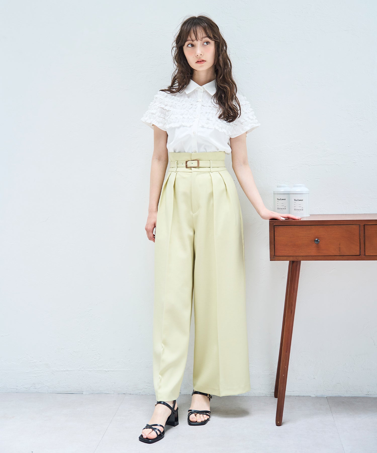 ベルト付きカラーワイドパンツ/TT517309 – MISCH MASCH|31 Sons de mode ベルト付きカラーワイドパンツ/TT517309 – MISCH MASCH|31 Sons de mode