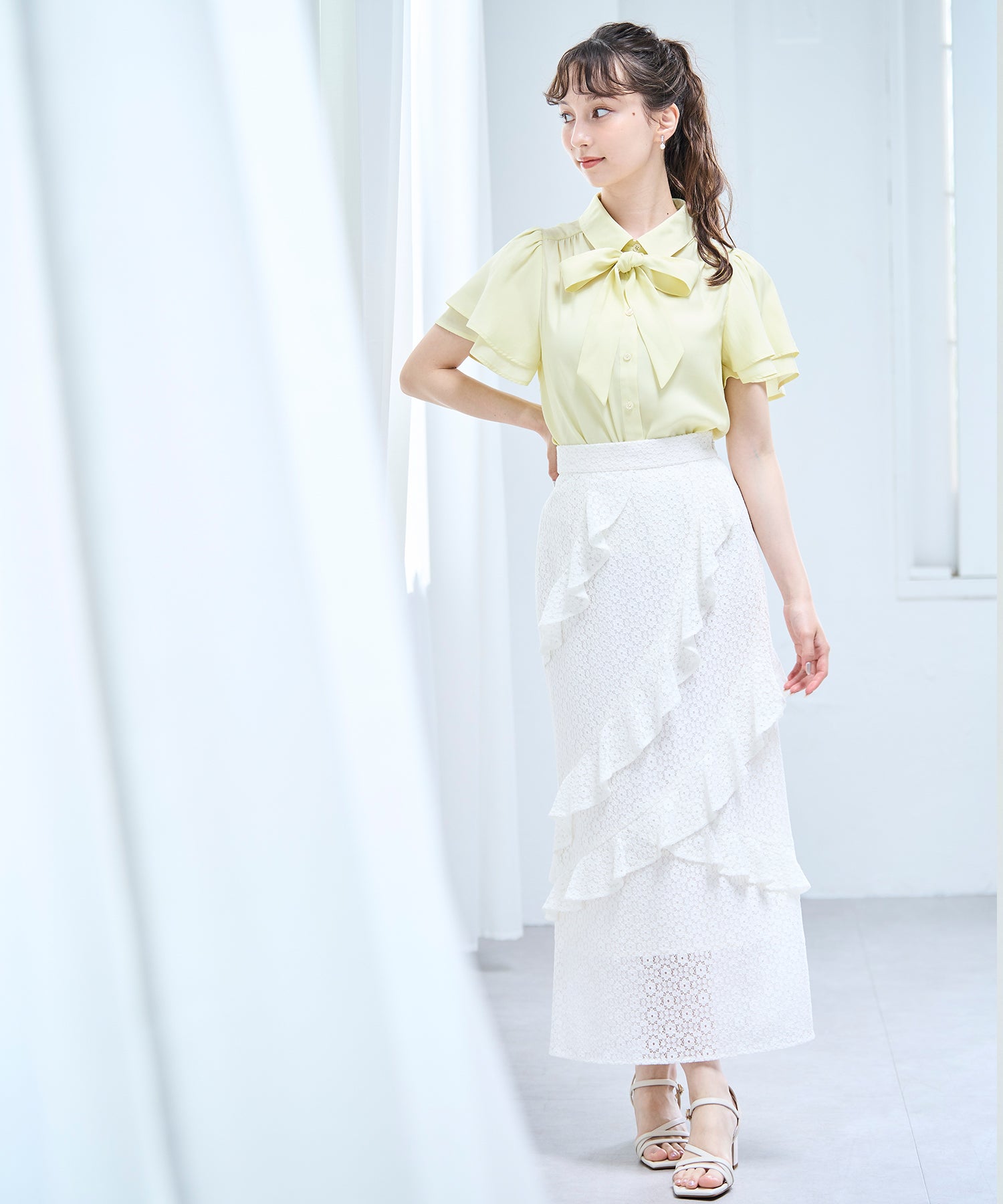 ボウタイラッフルブラウス/TT528103 – MISCH MASCH|31 Sons de mode