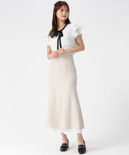 画像をギャラリービューアに読み込む, 【予約販売/4月上旬発売予定】配色リボンダブルフレア袖ブラウス/MM628102
