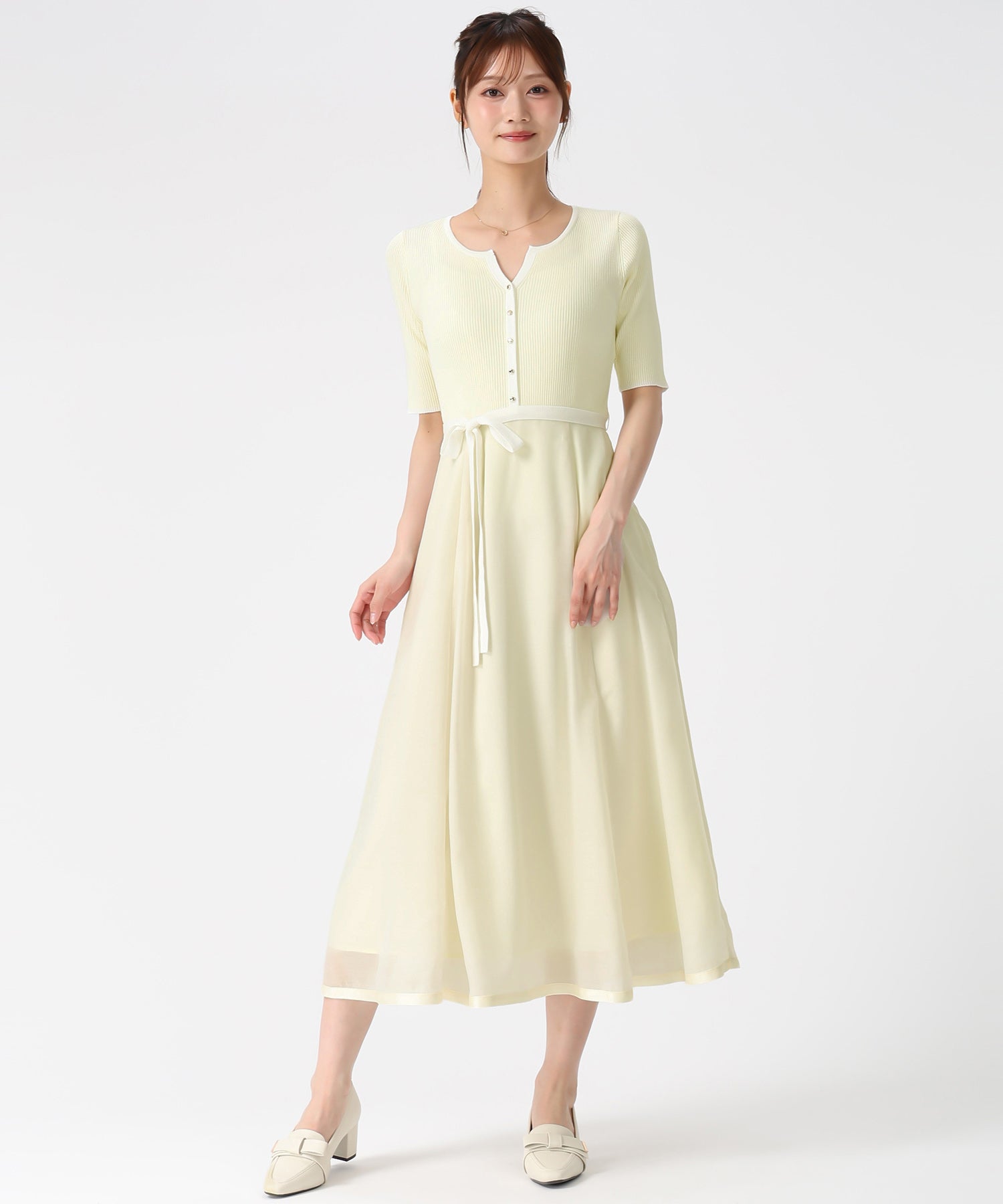 アソートドッキング配色ニットワンピース/MM627409 – MISCH MASCH|31 