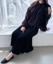 画像をギャラリービューアに読み込む, 一部店舗限定  バックリボンフリルブラウス/MM558111
