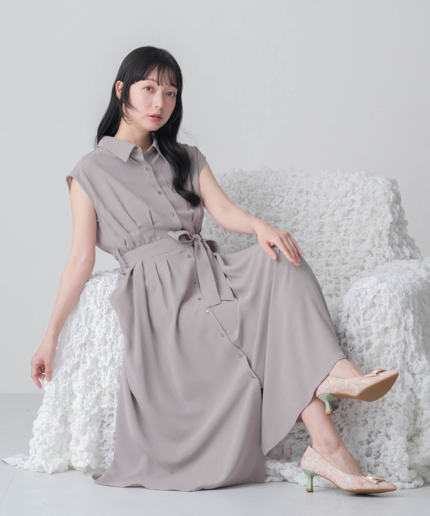 再入荷】【WEB限定アイテム】フレンチシャツワンピース/MM557404