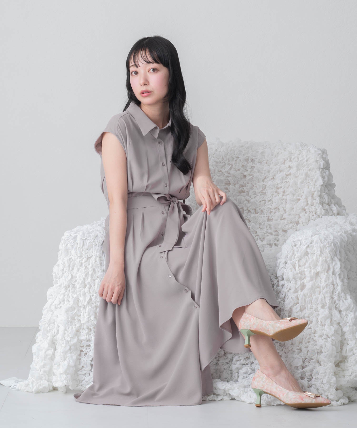 再入荷】【WEB限定アイテム】フレンチシャツワンピース/MM557404