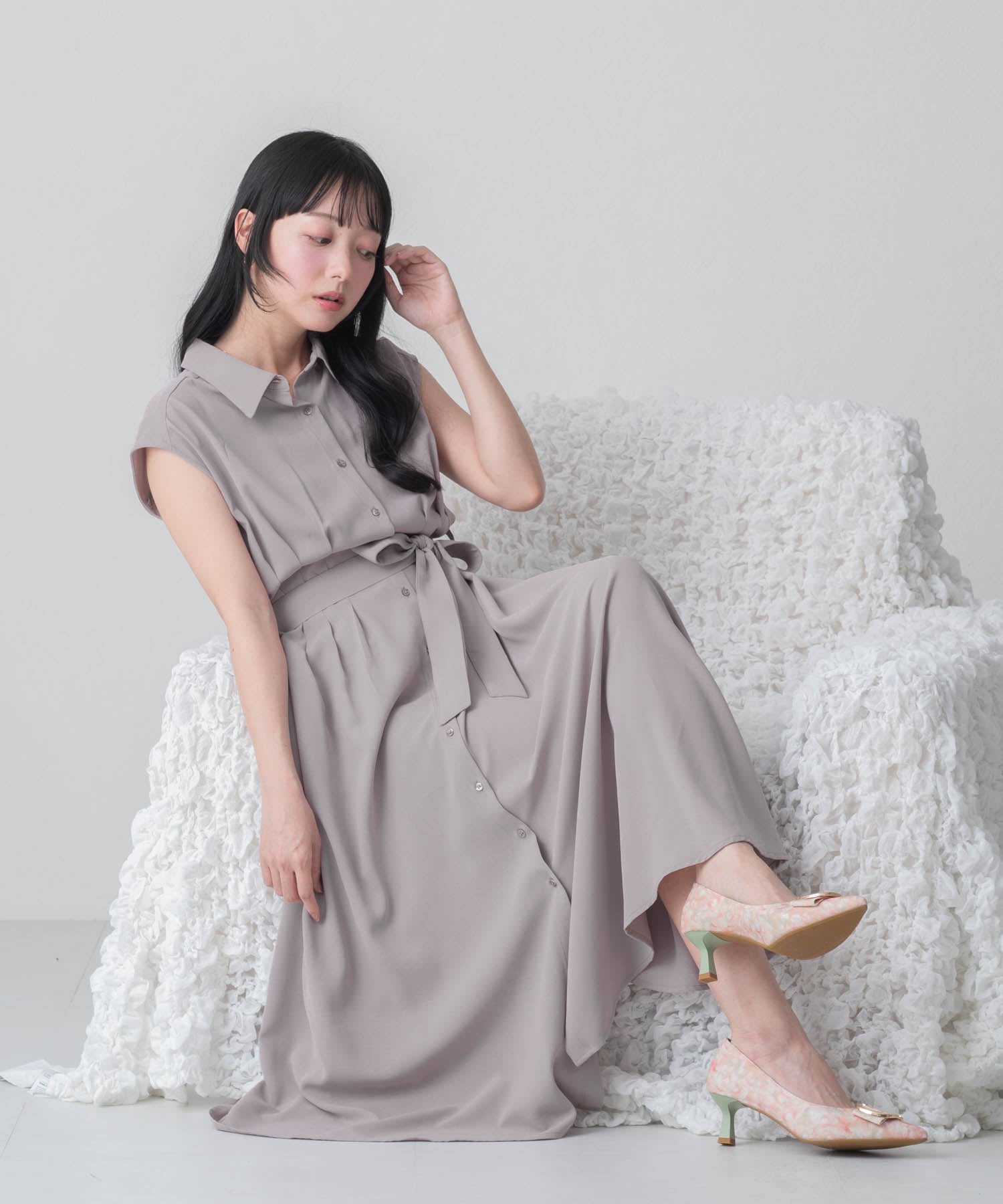 再入荷】【WEB限定アイテム】フレンチシャツワンピース/MM557404