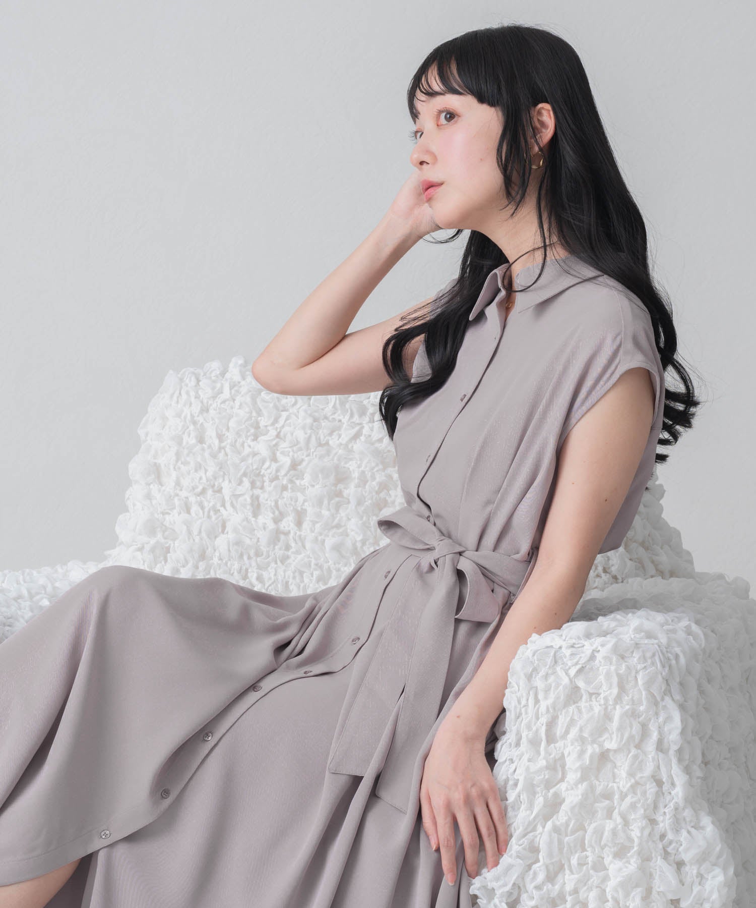 再入荷】【WEB限定アイテム】フレンチシャツワンピース/MM557404