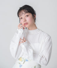 画像をギャラリービューアに読み込む, 【一部店舗限定】フリルスタンドカラーブラウス/MM658110
