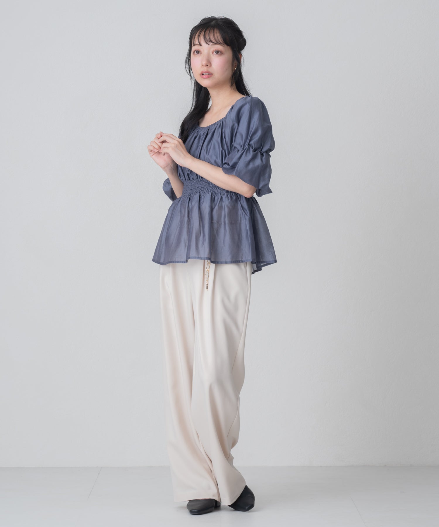 チェーンベルト付きタックワイドパンツ/MM617302 – MISCH MASCH|31