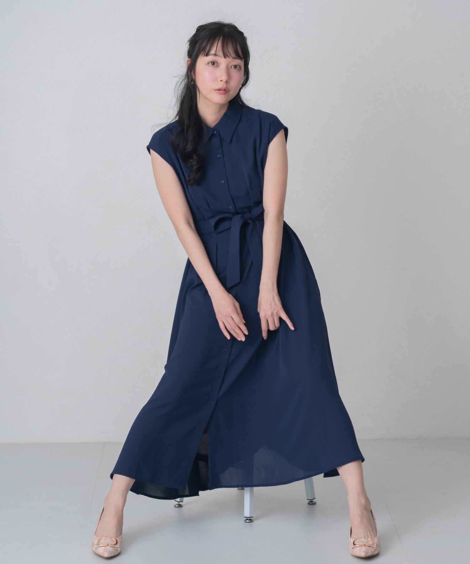 再入荷】【WEB限定アイテム】フレンチシャツワンピース/MM557404