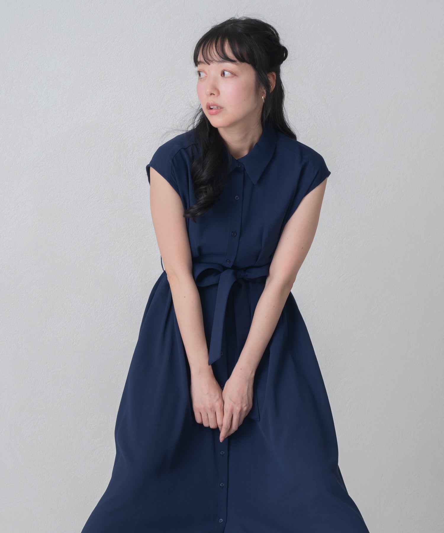 再入荷】【WEB限定アイテム】フレンチシャツワンピース/MM557404