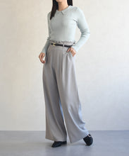 画像をギャラリービューアに読み込む, 合皮ベルト付きフリルタックワイドパンツ/MM537303
