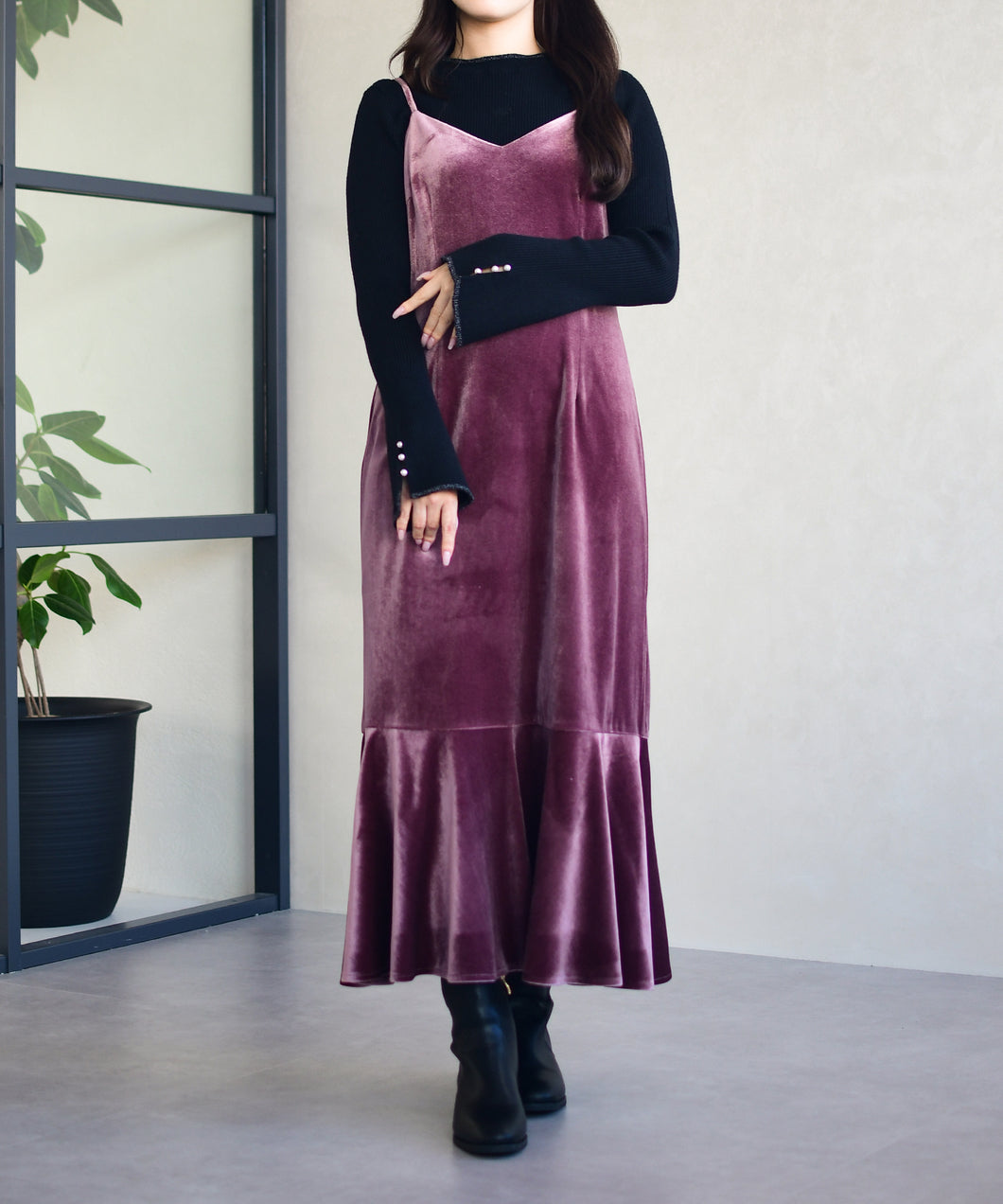 Vネックベロアキャミワンピース/MM547425 – MISCH MASCH|31 Sons de mode