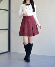 画像をギャラリービューアに読み込む, フリル袖配色リボンニット/MM548309
