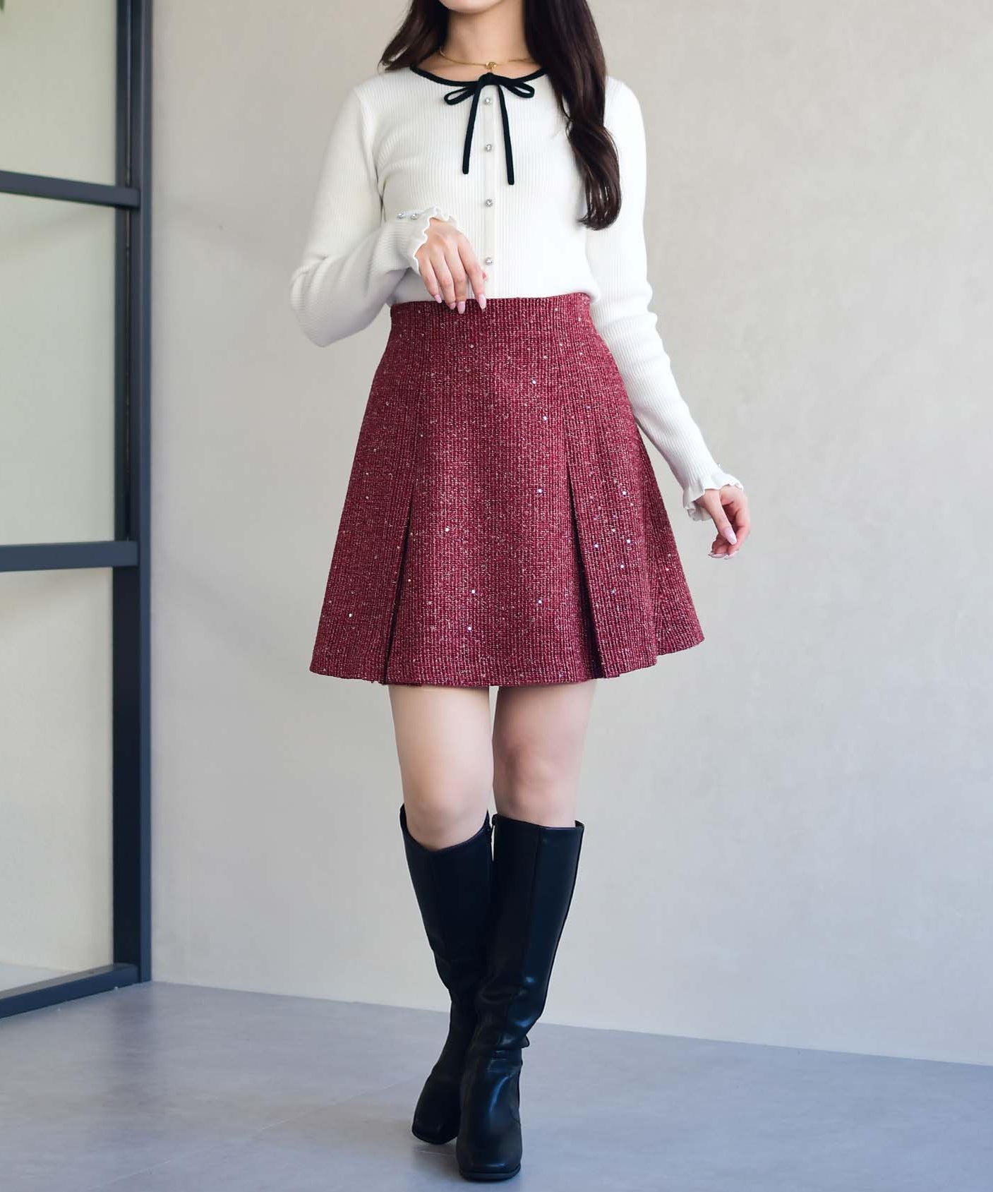 フリル袖配色リボンニット/MM548309 – MISCH MASCH|31 Sons de mode