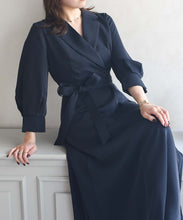 画像をギャラリービューアに読み込む, テーラードフレアワンピース/MM557412
