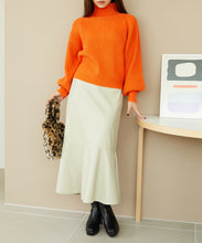 画像をギャラリービューアに読み込む, ハイネックボリュームスリーブニット/MO33N04

