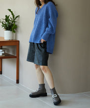 画像をギャラリービューアに読み込む, メランジVネックニットプルオーバー/MO33N06
