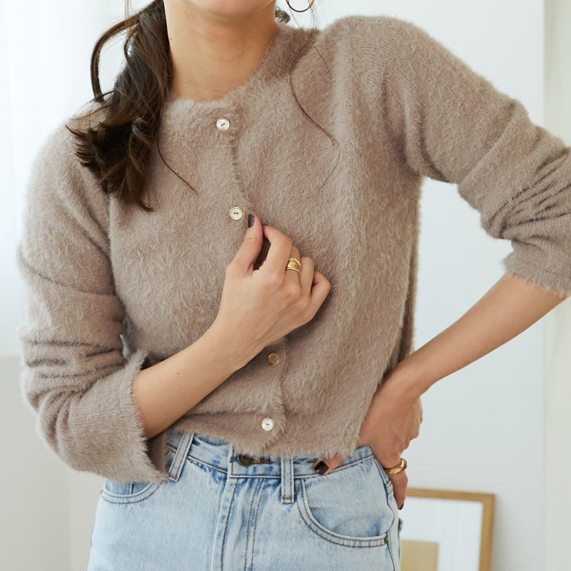 MINE DENIM 23SS 佳かっ シャギーカーディガン