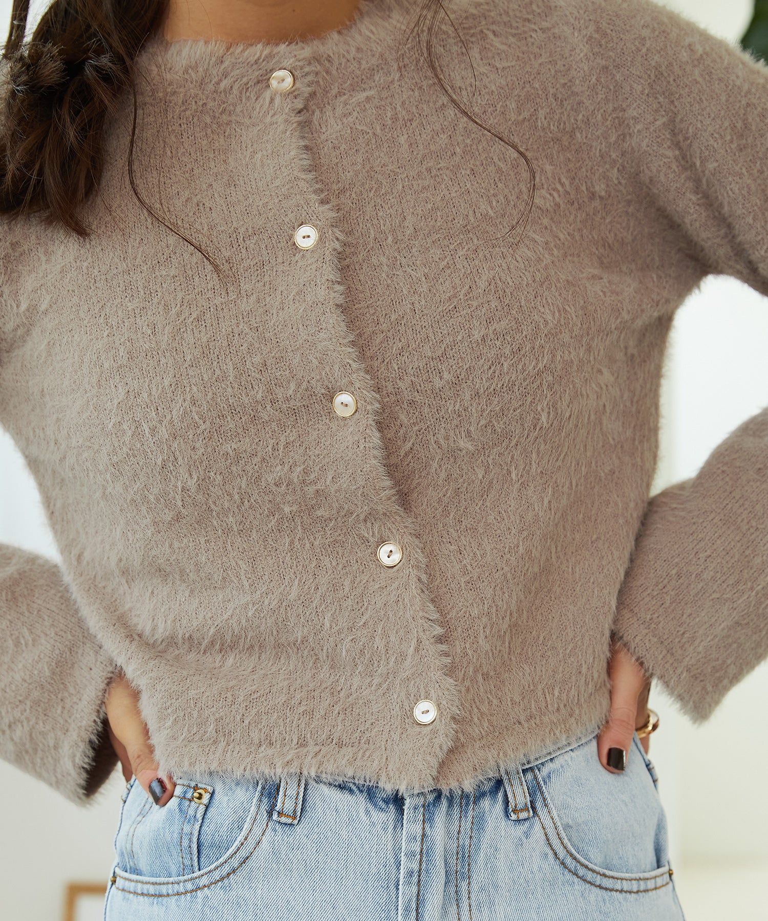 クロップドシャギーニットカーディガン/MO33N07 – MISCH MASCH|31 Sons