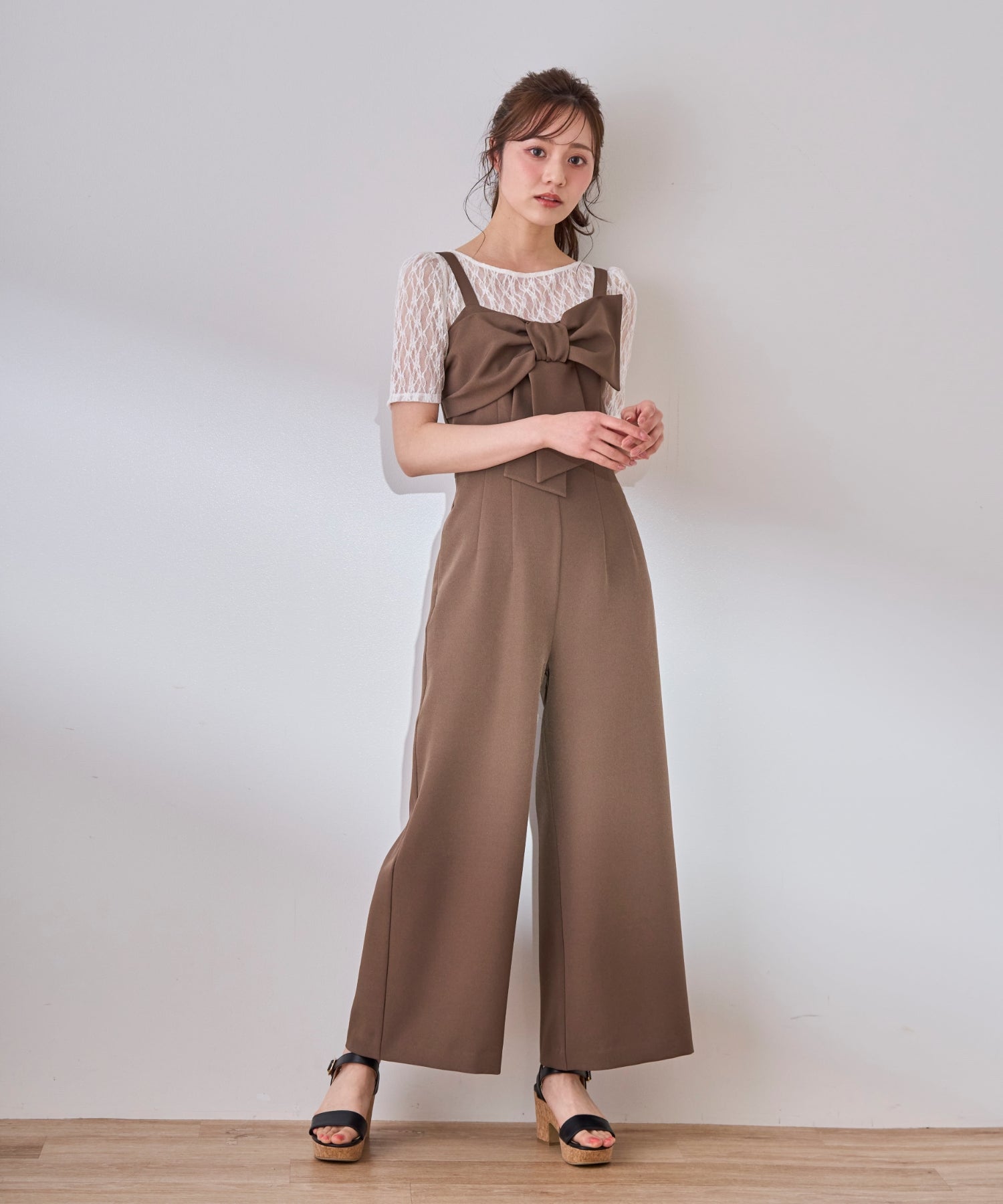 Me roir リボンモチーフコンビネゾン リボンモチーフコンビネゾン - Me roir(ミーロワール)の