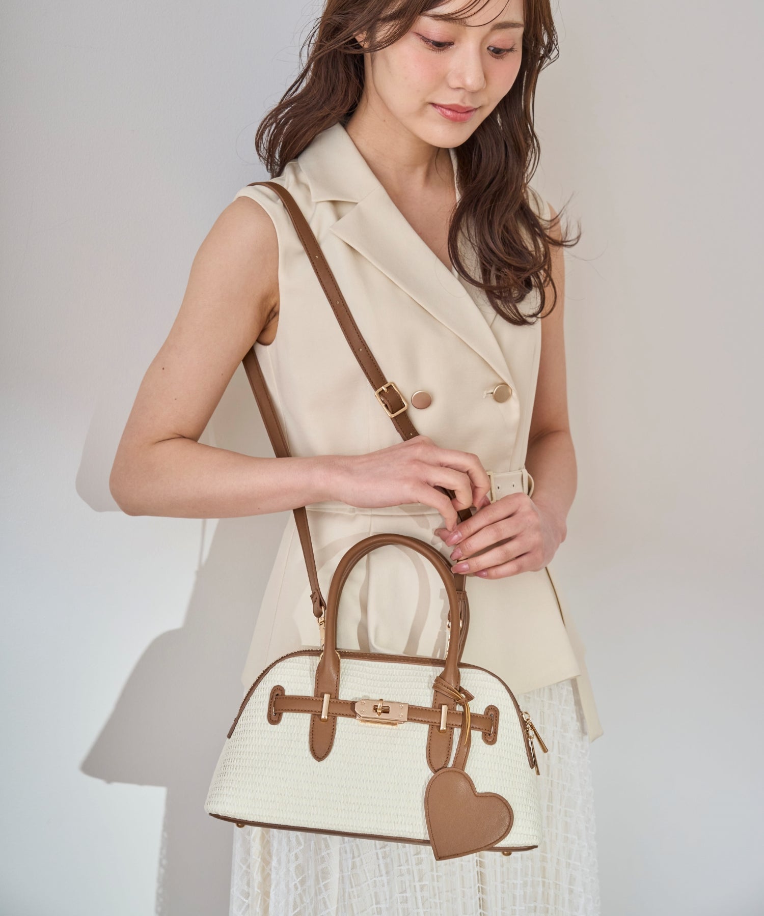 雑材ベルトボストンバッグ/TT518005 – MISCH MASCH|31 Sons de mode