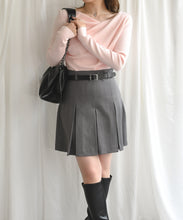 画像をギャラリービューアに読み込む, 【再入荷】ベルト付きタックスカートパンツ/TT537306
