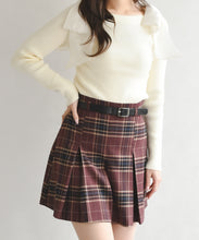 画像をギャラリービューアに読み込む, 【再入荷】ベルト付きタックスカートパンツ/TT537306
