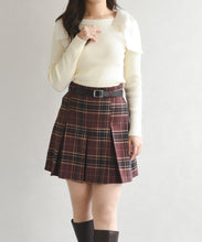 画像をギャラリービューアに読み込む, 【再入荷】ベルト付きタックスカートパンツ/TT537306
