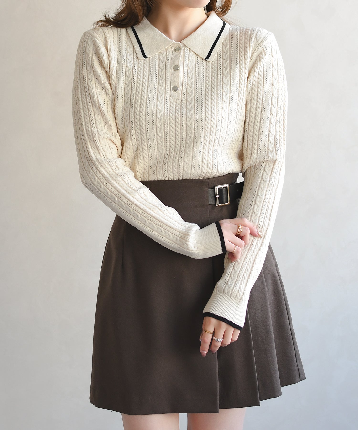 再入荷】ケーブルポロニット/TT538312 – MISCH MASCH|31 Sons de mode