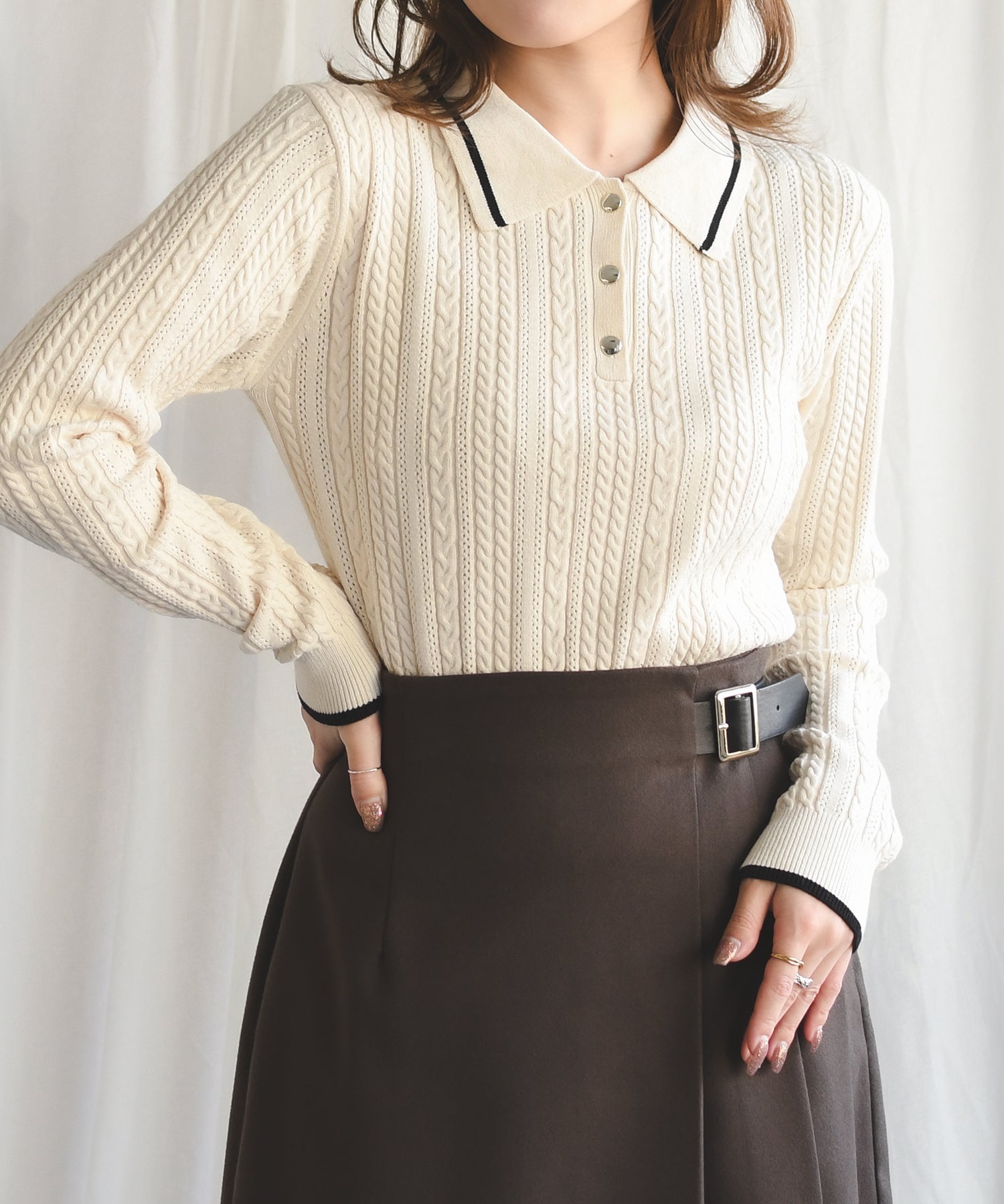 再入荷】ケーブルポロニット/TT538312 – MISCH MASCH|31 Sons de mode