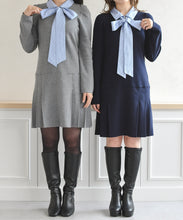 画像をギャラリービューアに読み込む, 【再入荷】襟付きミニニットワンピース/TT547406
