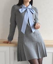 画像をギャラリービューアに読み込む, 【再入荷】襟付きミニニットワンピース/TT547406
