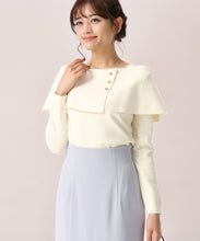 画像をギャラリービューアに読み込む, 配色ラメケープニット /MM618302
