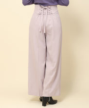 画像をギャラリービューアに読み込む, ウールライクバックレースアップワイドパンツ/MM337302
