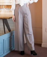 画像をギャラリービューアに読み込む, ウールライクバックレースアップワイドパンツ/MM337302

