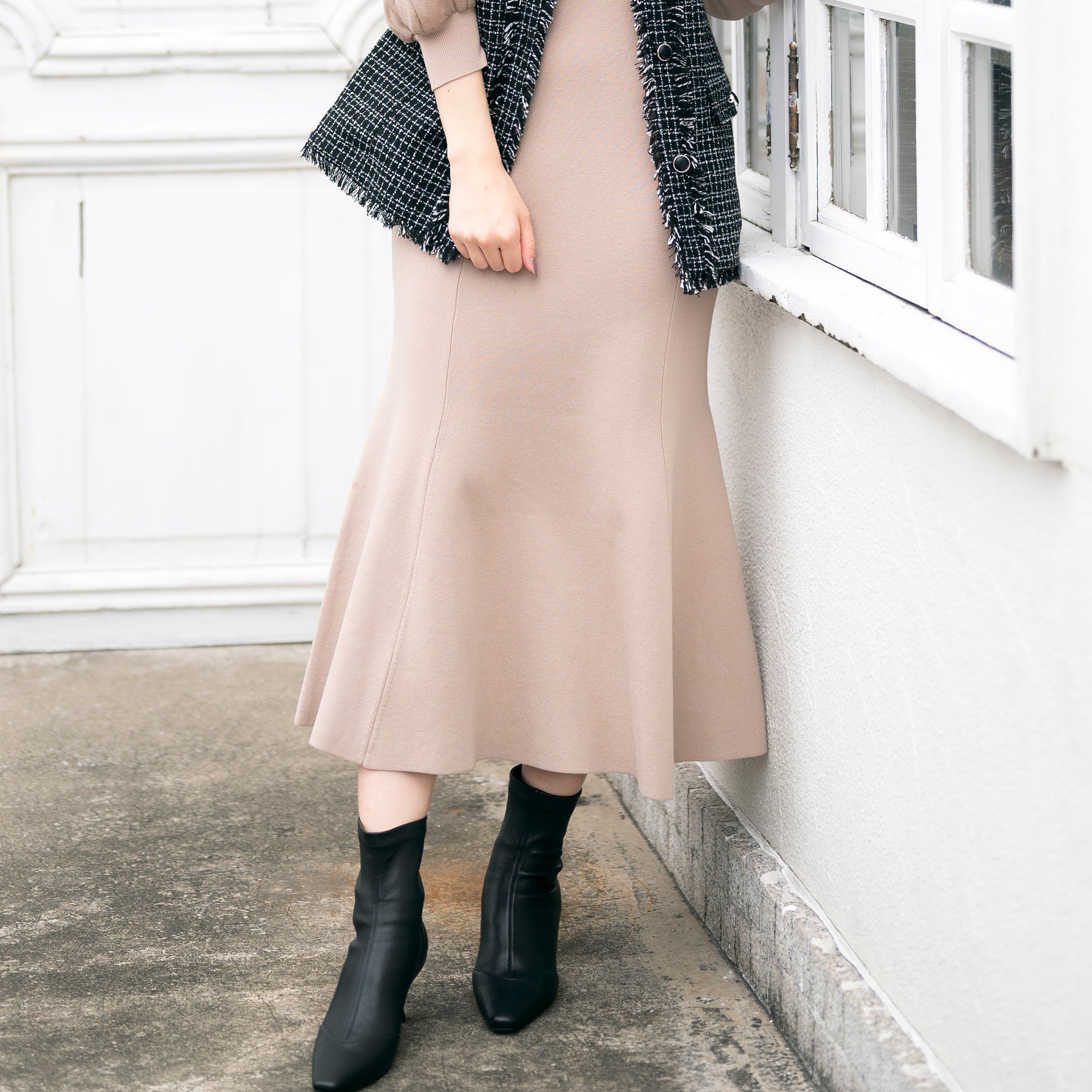 シアースリーブマーメイドワンピース/mm337402