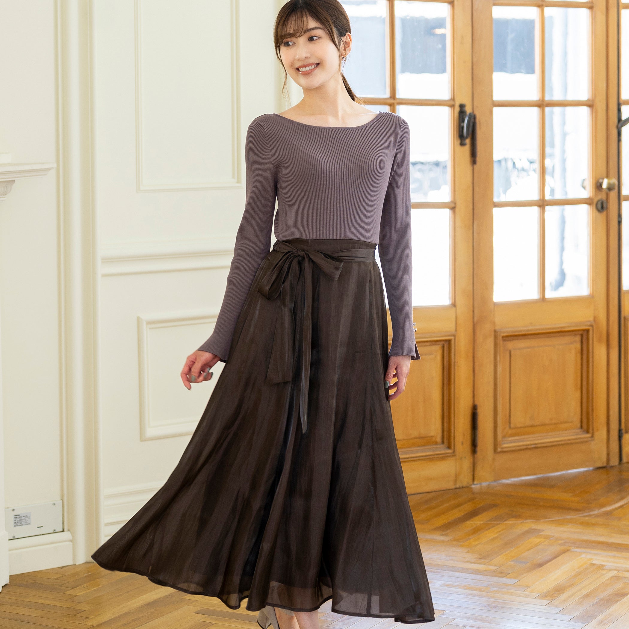 グロッシーニットワンピース/mm337407