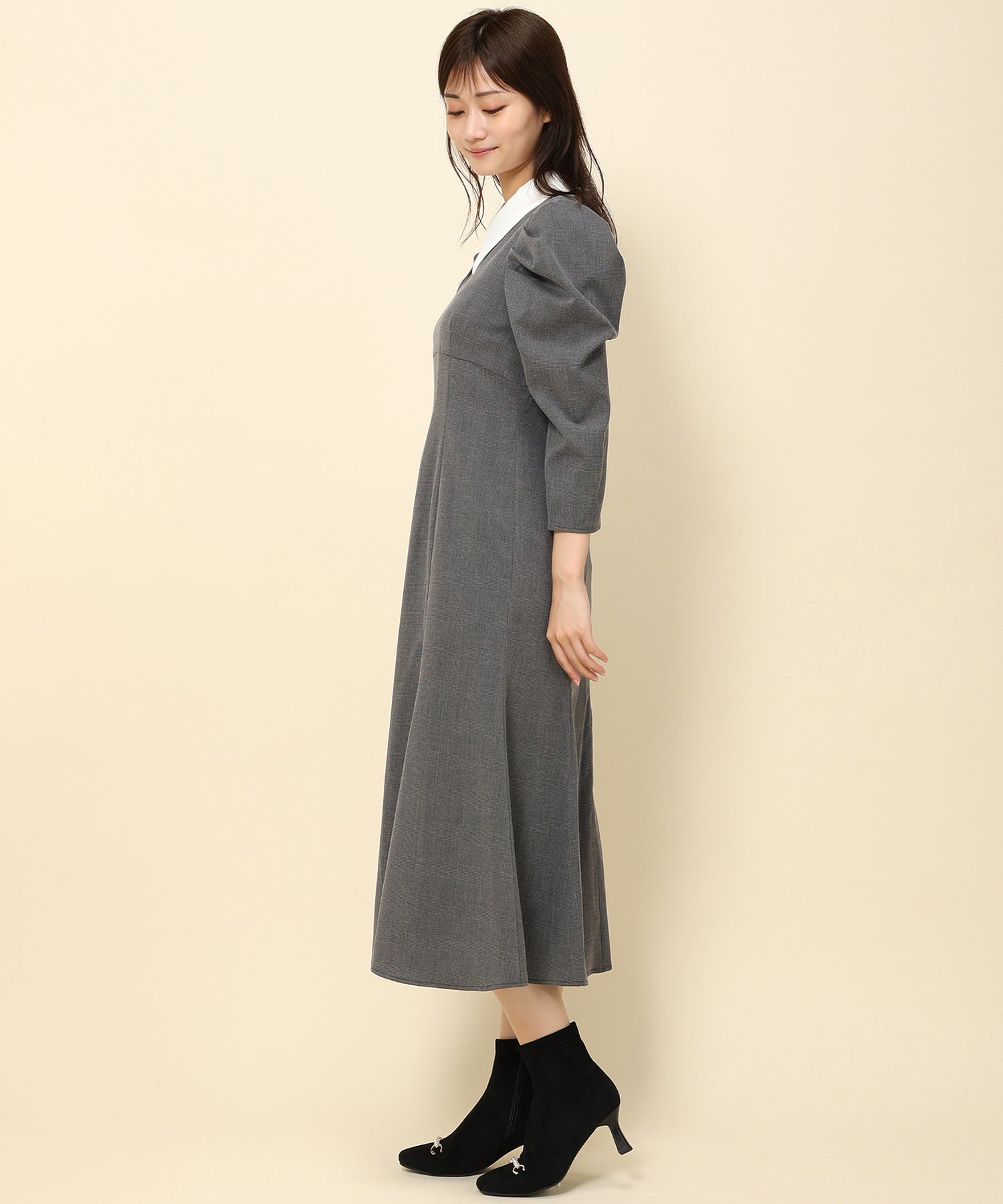 SOBRE❗️ 襟付きプリントミディアムワンピース 襟付きマーメイドワンピース/MM337419 – MISCH MASCH|31 Sons de