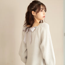 画像をギャラリービューアに読み込む, 【予約販売】バックリボンニットミニワンピース/MM337425
