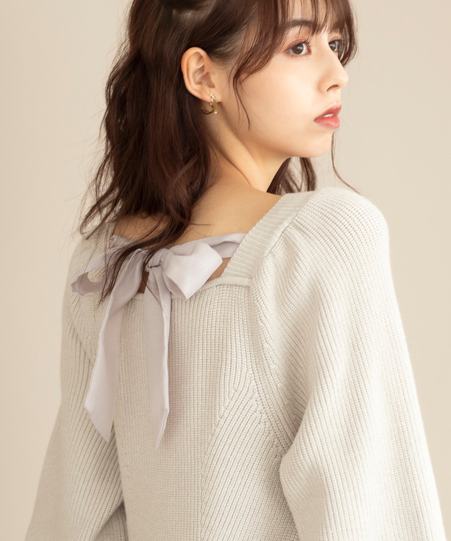 バックリボンニットミニワンピース/MM337425 – MISCH MASCH|31 Sons de