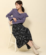 画像をギャラリービューアに読み込む, リボンケープカラーニット/MM338316
