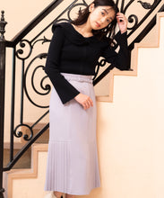 画像をギャラリービューアに読み込む, リボンケープカラーニット/MM338316
