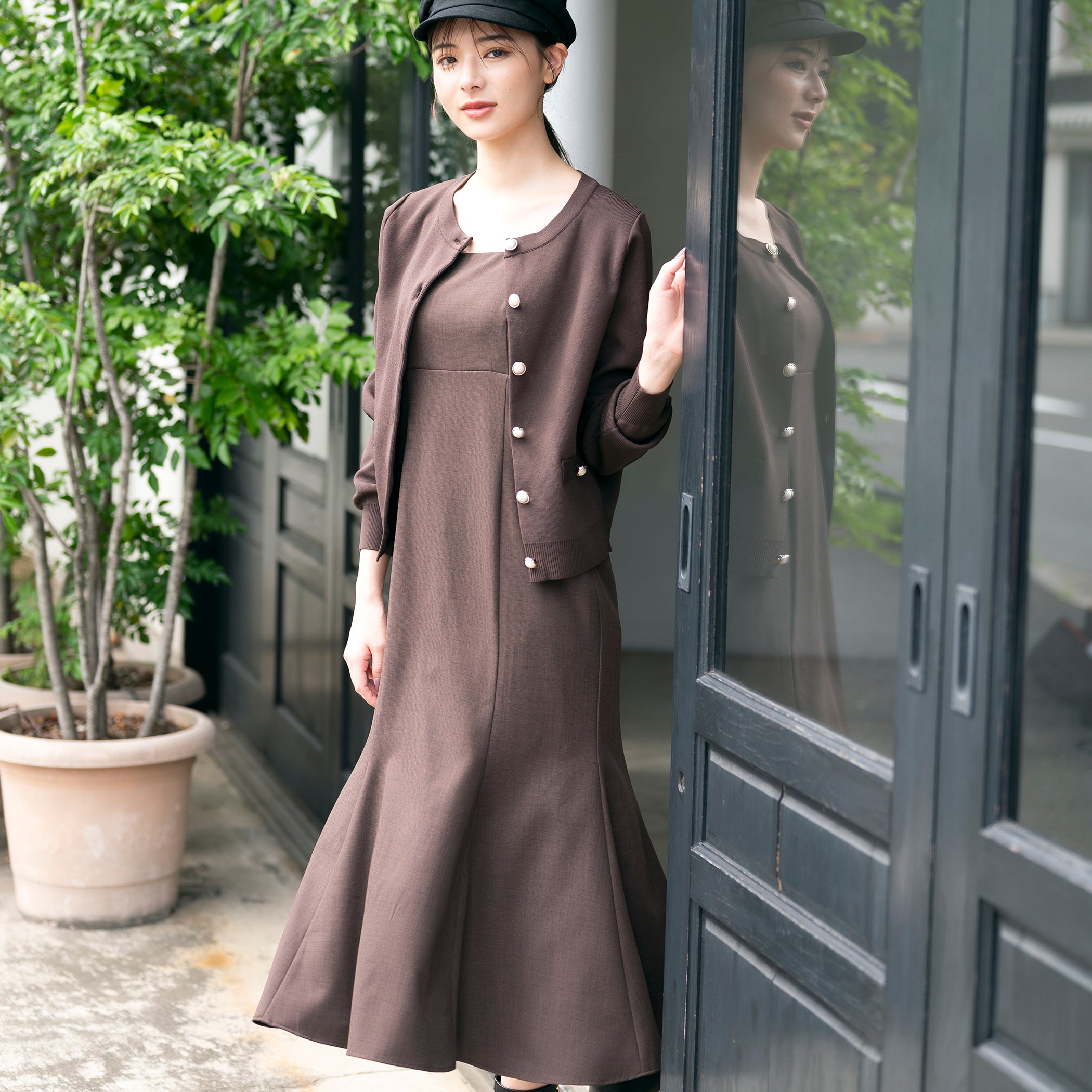 金釦スポンディッシュカーディガン/mm338405