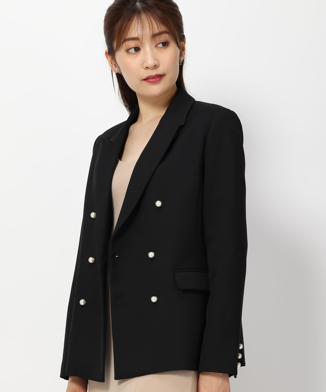 ミッシュマッシュ パールダブルテーラージャケット/MM338501 ブラック パールダブルテーラージャケット – MISCH MASCH|31 Sons de mode