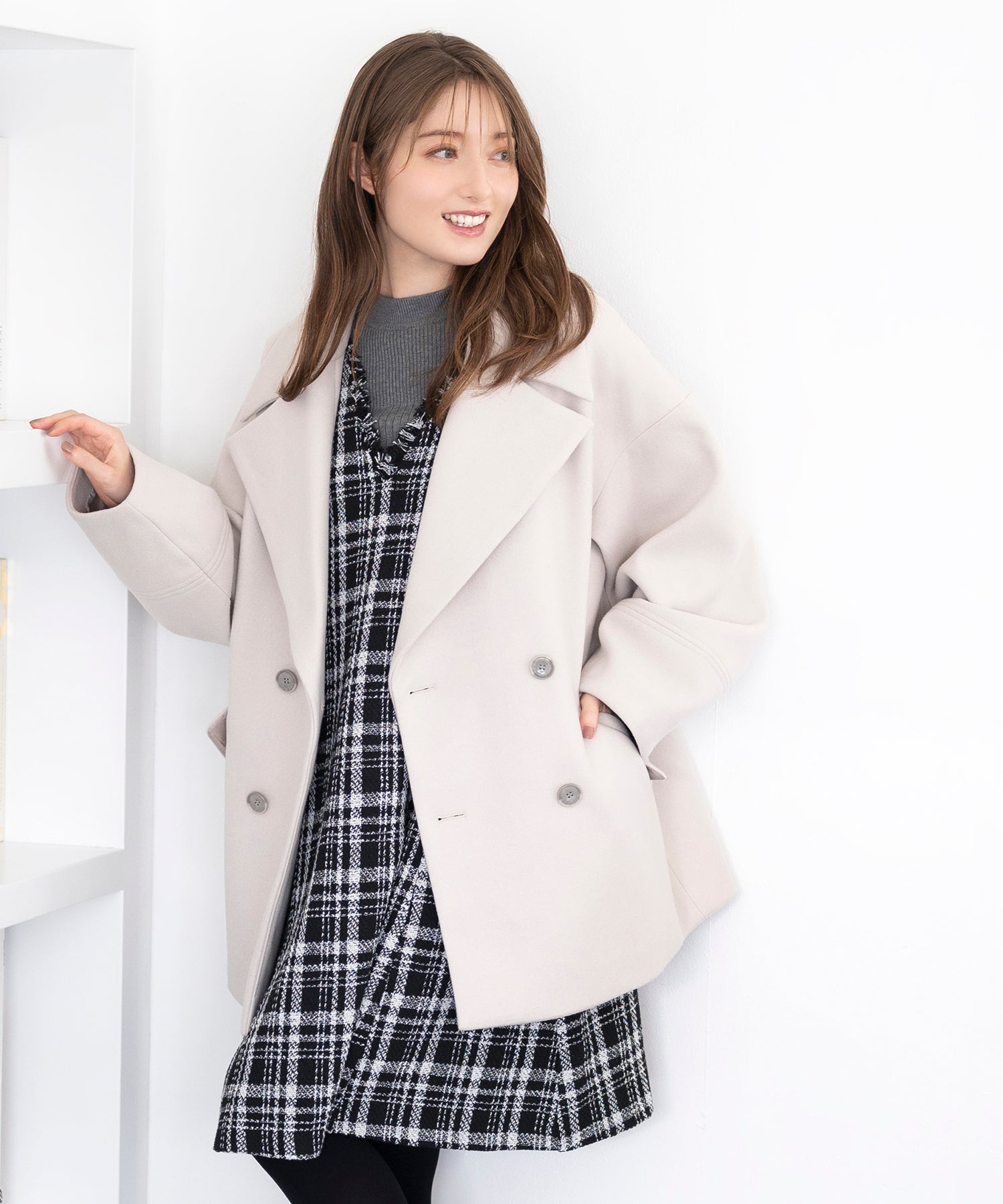 中空糸スタンドミドルコート ご好評につき新色追加！】中空糸スタンドミドルコート《WEB限定