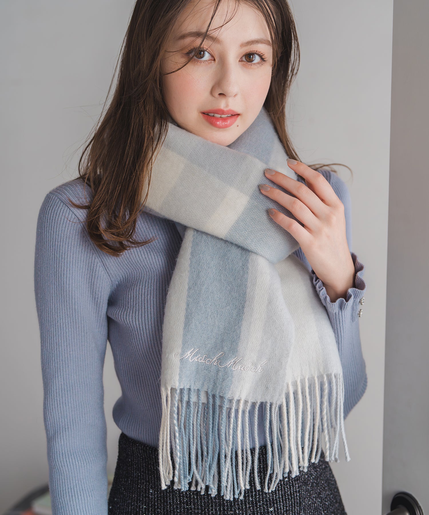 ♡ misha＆puff ネイビー系カラー マフラー ♡ 先行予約/10月上旬入荷予定】マフラー/MM338701 – MISCH MASCH|31 Sons