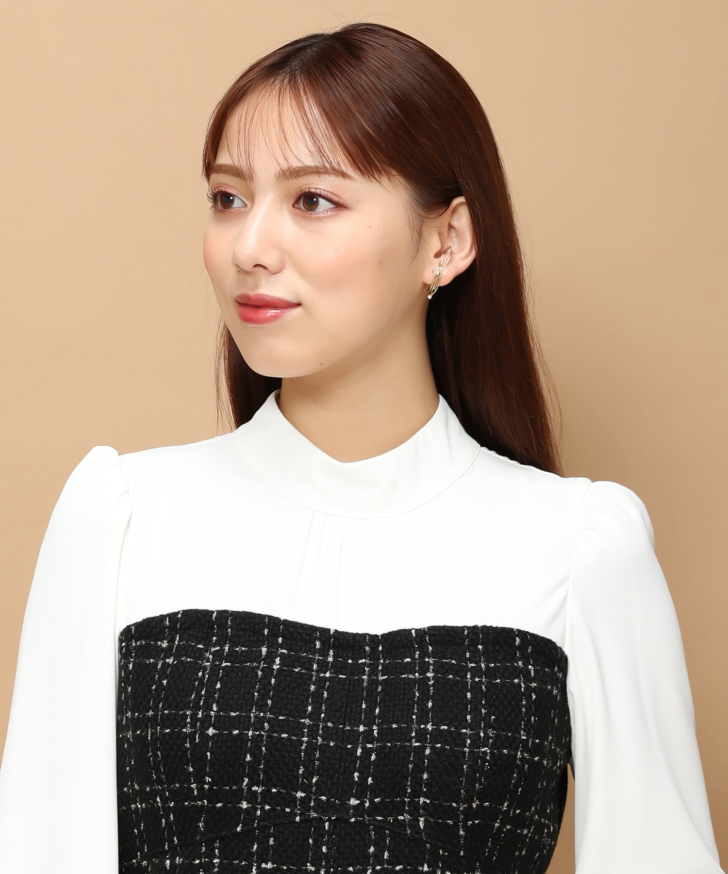 ラメツイードビスチェ風ドッキングワンピース/MM347403 – MISCH MASCH