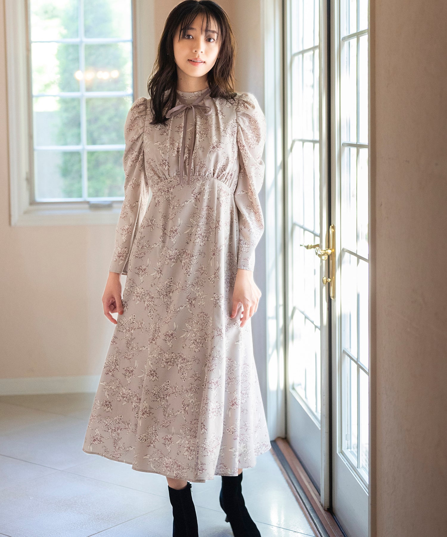 ハイネックタイ付きフラワーワンピース/MM347410 – MISCH MASCH|31