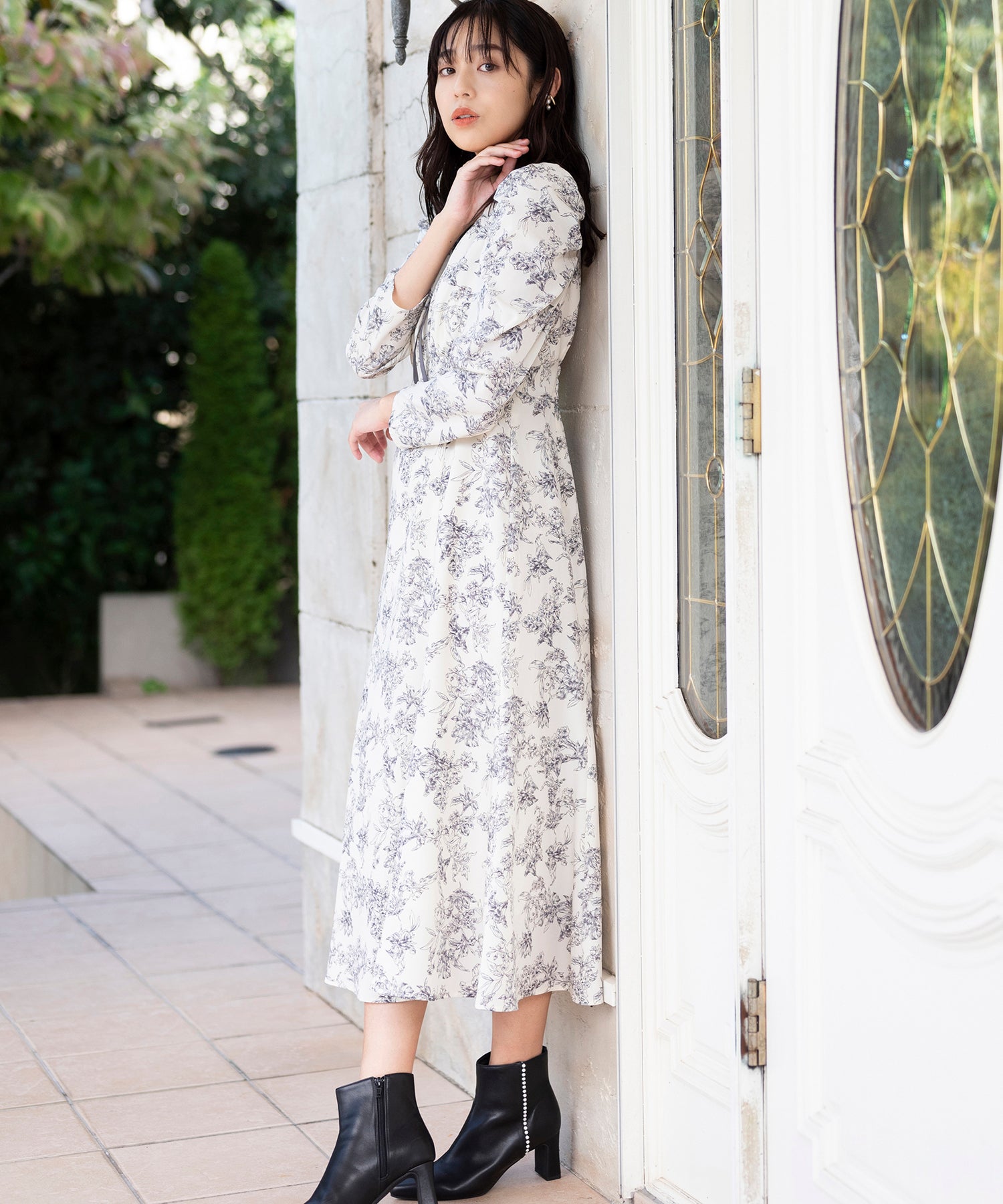 ハイネックタイ付きフラワーワンピース/MM347410 – MISCH MASCH|31